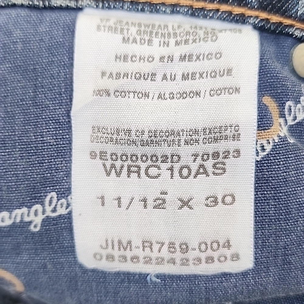 NWT Wrangler Cowgirl Cut Cash Jeans Sz 11/12 X 30 - Picture 7 of 7
